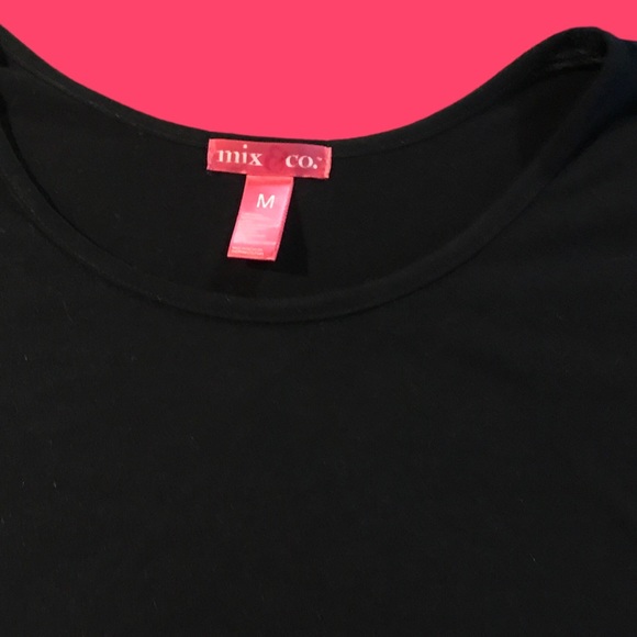 Mix & Co. black tshirt with black chiffon bottom. Juniors M - Picture 3 of 3